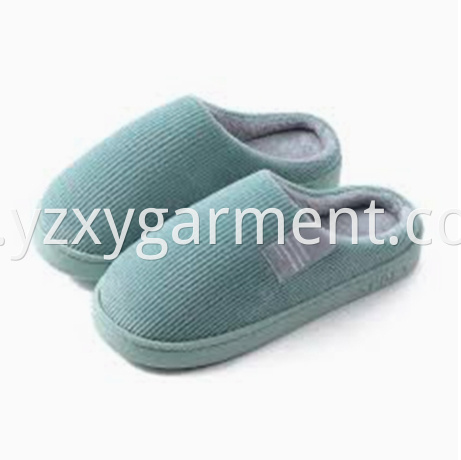 Blue wool home cotton slippers